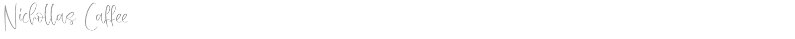 Nichollas Caffee font preview